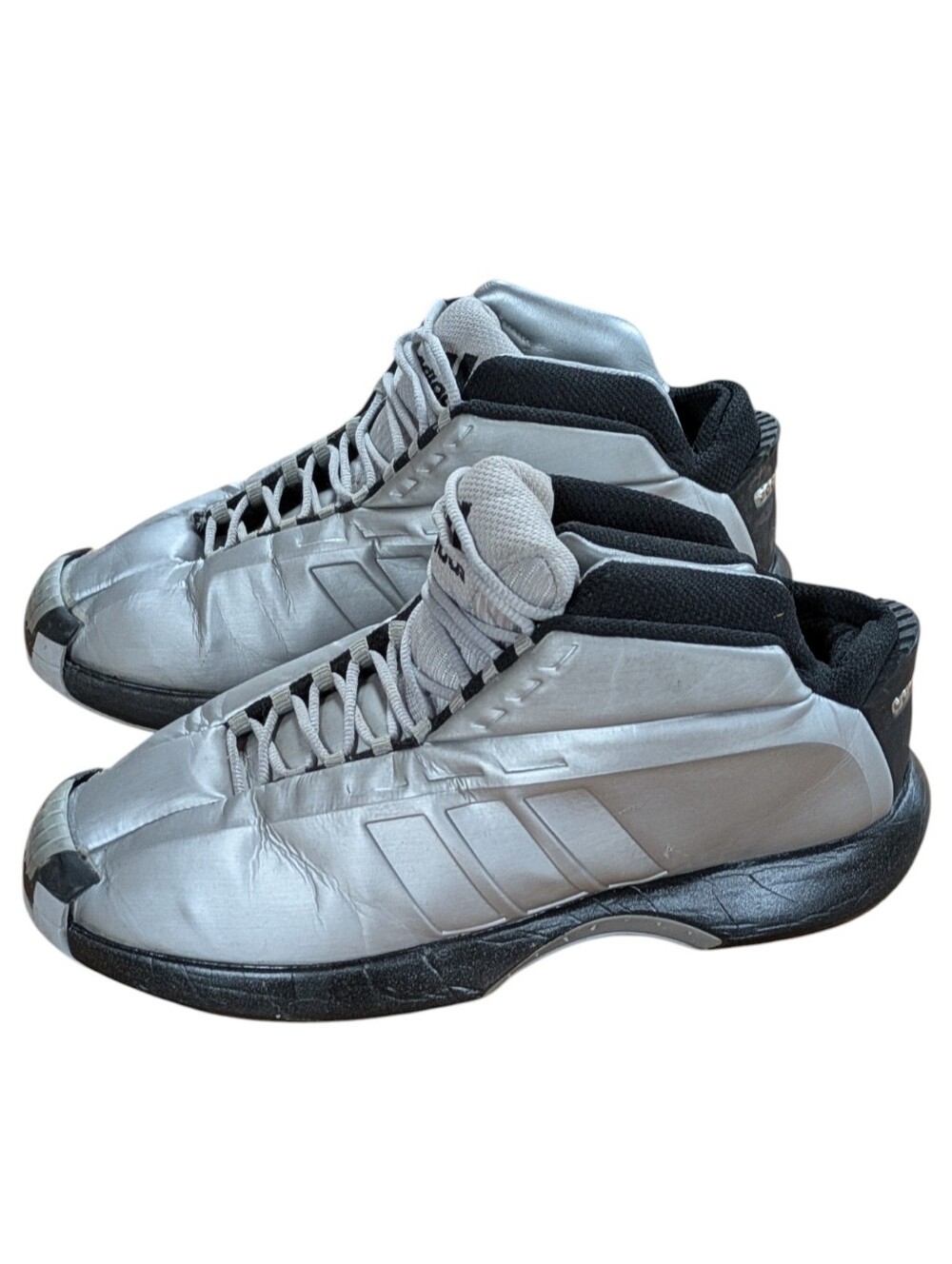 Adidas Crazy 1 Metallic Silver Basketball Sneakers 467312 Size 8 Mens 2006